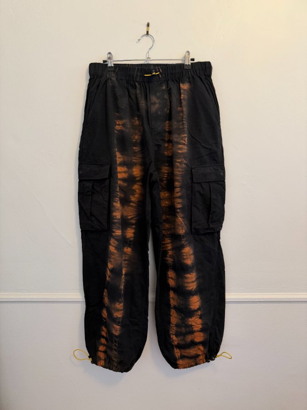 Brain Dead Zebra Dye Flight Pant 'Black Multicolor', Sz. M